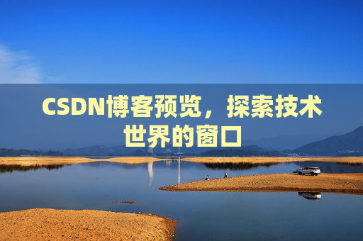 CSDN博客预览，探索技术世界的窗口